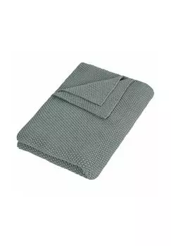 Плед Анси синий Loberon, синий