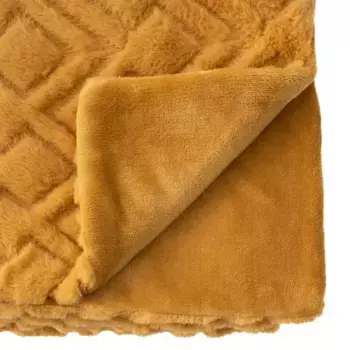 Плед ATMOSPHERA CREATEUR D’INTERIEUR, охра