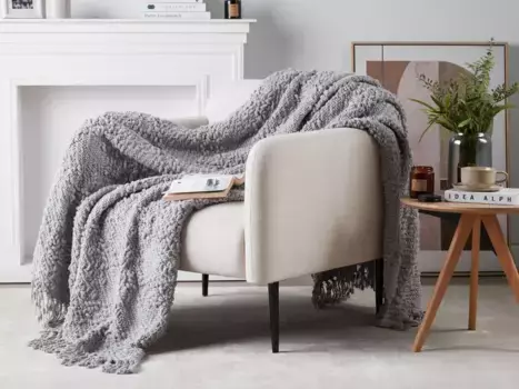 Плед Beliani, серый