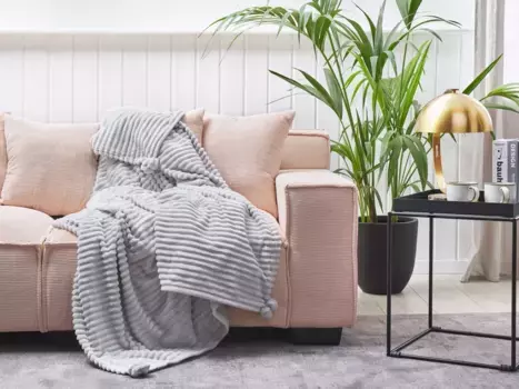 Плед Beliani, серый