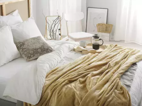 Плед Beliani, желтый