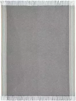 Плед Бидерлак с бахромой Essence цвет хаки размер 140 х 190 biederlack