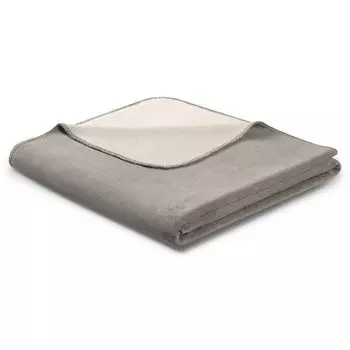 Плед Biederlack Doubleface, 200 см цвет graphit/rauch