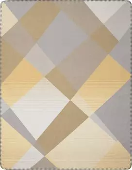 Плед Biederlack Plumeria синий 150 х 200 Herrmann Biederlack