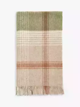 Плед Bronte by Moon British Wool Classic Check, цвет terracotta/green