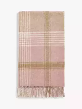 Плед Bronte by Moon British Wool Classic Check, цвет pink/camel