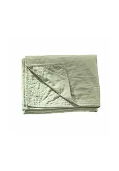 Плед Чечевица зеленый Loberon, зеленый