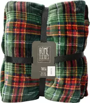 Плед Christmas Decoration, зеленый