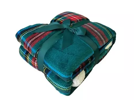 Плед Daunex Blanket Flag English Corda, зеленый