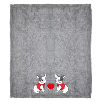 Плед Daunex Sleep Bulldog Soft 140180, серый