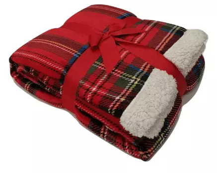 Плед Daunex Soft Light Tartan, красный