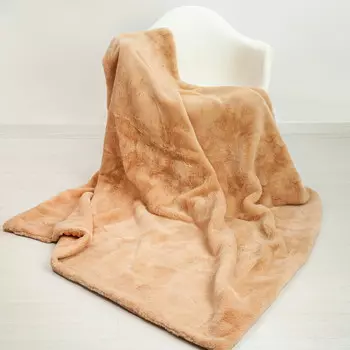 Плед DecorX, коричневый / оранжевый