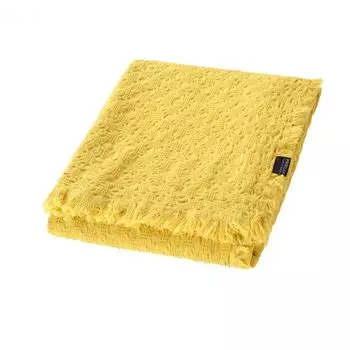 Плед Detroit, чистый хлопок, с 3D эффектом, 130х180 см, розовый Proflax, желтый