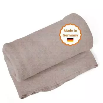 Плед для сна, производство Германия, плед для дивана, 150 х 200 см, kotex, моющийся, темно-красно-синий меланжевый sleepling, бежевый