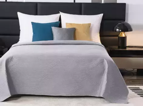 Плед FEBE, светло-серый