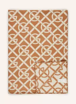 Плед GANT HOME, цвет CAMEL/ECRU