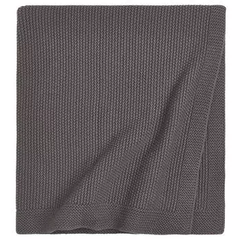 Плед H&M Home Moss-stitched Cotton, темно-серый