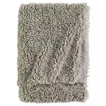 Плед H&amp;M Home Plush Fleece, серый