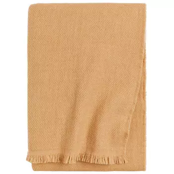 Плед H&amp;M Home Wool, светло-коричневый