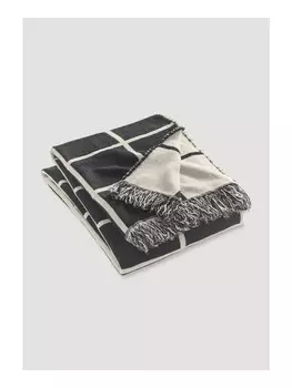 Плед Hessnatur ONNO aus reiner Bio Merinowolle, черный