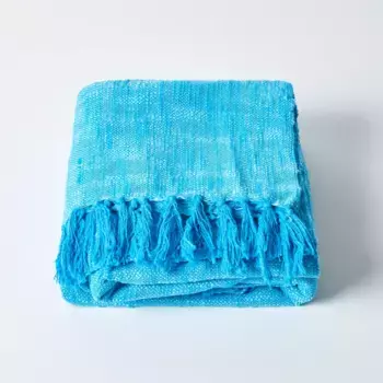 Плед Homescapes, цвет Petrol