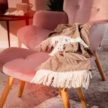 Плед Homla, серо-коричневый