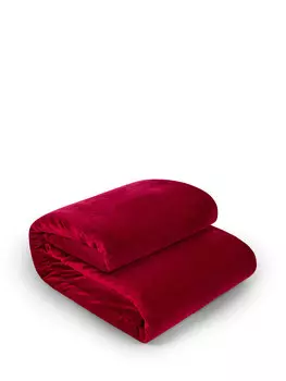 Плед из бархата и шерпа Coincasa, красный