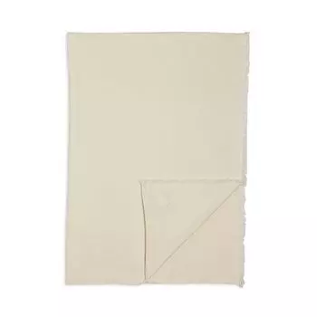 Плед из кашемирового трикотажа Vince, цвет White