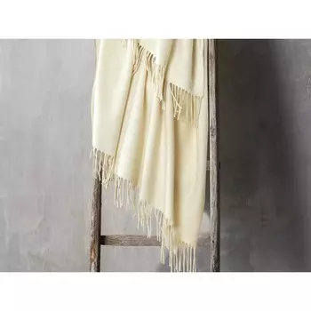 Плед из мериносовой шерсти Melange Home, бежевый