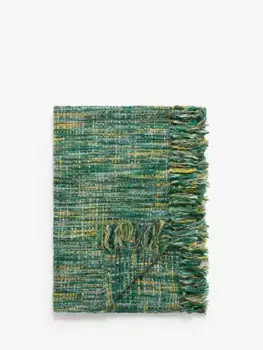 Плед John Lewis Boucle Blend, цвет green/multi