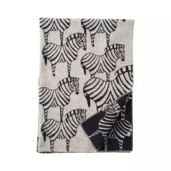 Плед Klippan зебра бежевый