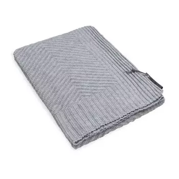 Плед Knit Factory Beau - Серый - 160x130 см