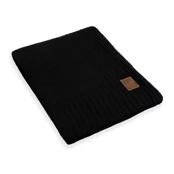 Плед Knit Factory Uni - Черный - 160x130 см