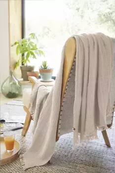 Плед L'effet papillon, бежевый