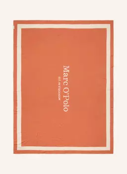 Плед Marc O'Polo STATEMENT, 150x200 см, цвет orange/creme