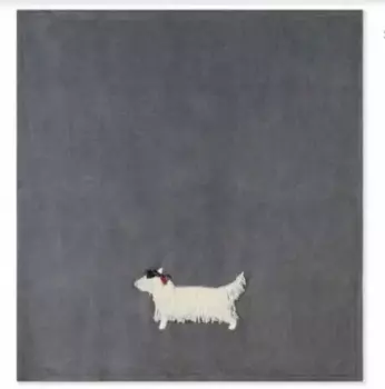 Плед Maryplaid Embroidered Spank Fleece 160180, серый