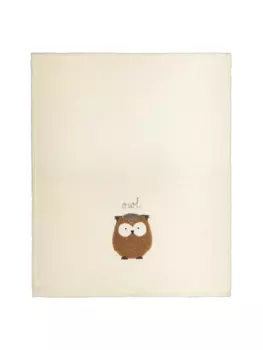 Плед Maryplaid Owl Fleece Embroidered, бежевый