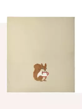 Плед Maryplaid Squirrel Fleece Embroidered 6M34013 160180, бежевый