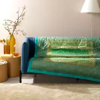 Плед "Монреале" 135X190 Bassetti, зеленый