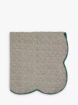 Плед Morris & Co. с вышивкой и стеганым гребешком