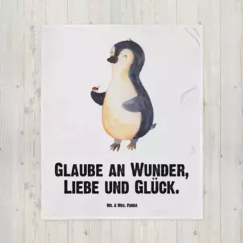 Плед Mr. & Mrs. Panda, белый