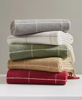 Плед на оконное стекло, 50 x 60 дюймов Charter Club, слоновая кость