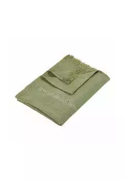 Плед Оделия зеленый Loberon, зеленый