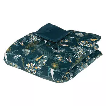 Плед павлин/тропик 80/180 см Atmosphera, мультиколор