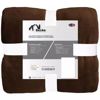 Плед под ТВ XXL мягкий плед 220х240 фиолетовый полиэстер микрофибра коралловый флис 240г/м CelinaTex, коричневый