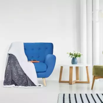 Плед Relaxdays, серый