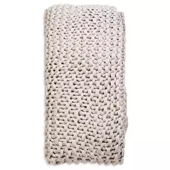 Плед ручной вязки Finn POM POM AT HOME, цвет Tan/Beige