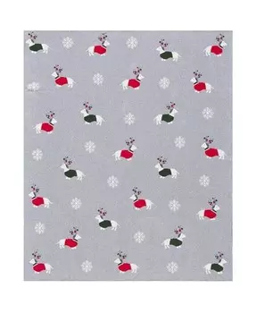 Плед с бубенчиками Safavieh, серый