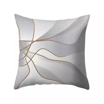 Плед с принтом линии листьев, подушка, чехол для подушки, домашний автомобиль, диван, декор-11 # Stuttg