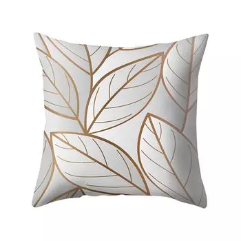 Плед с принтом листьев и линий, подушка, чехол для подушки, домашний автомобиль, диван, декор-4 # Stuttg